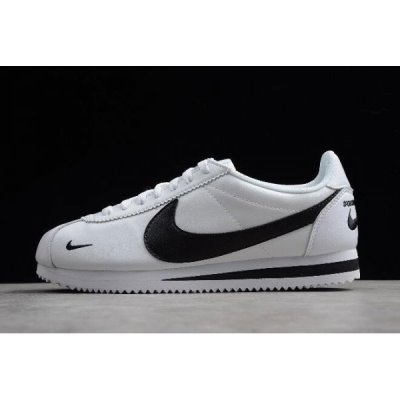 Nike Classic Cortez Premium Beyaz / Siyah Lifestyle Ayakkabı Türkiye - SYTDEEH3